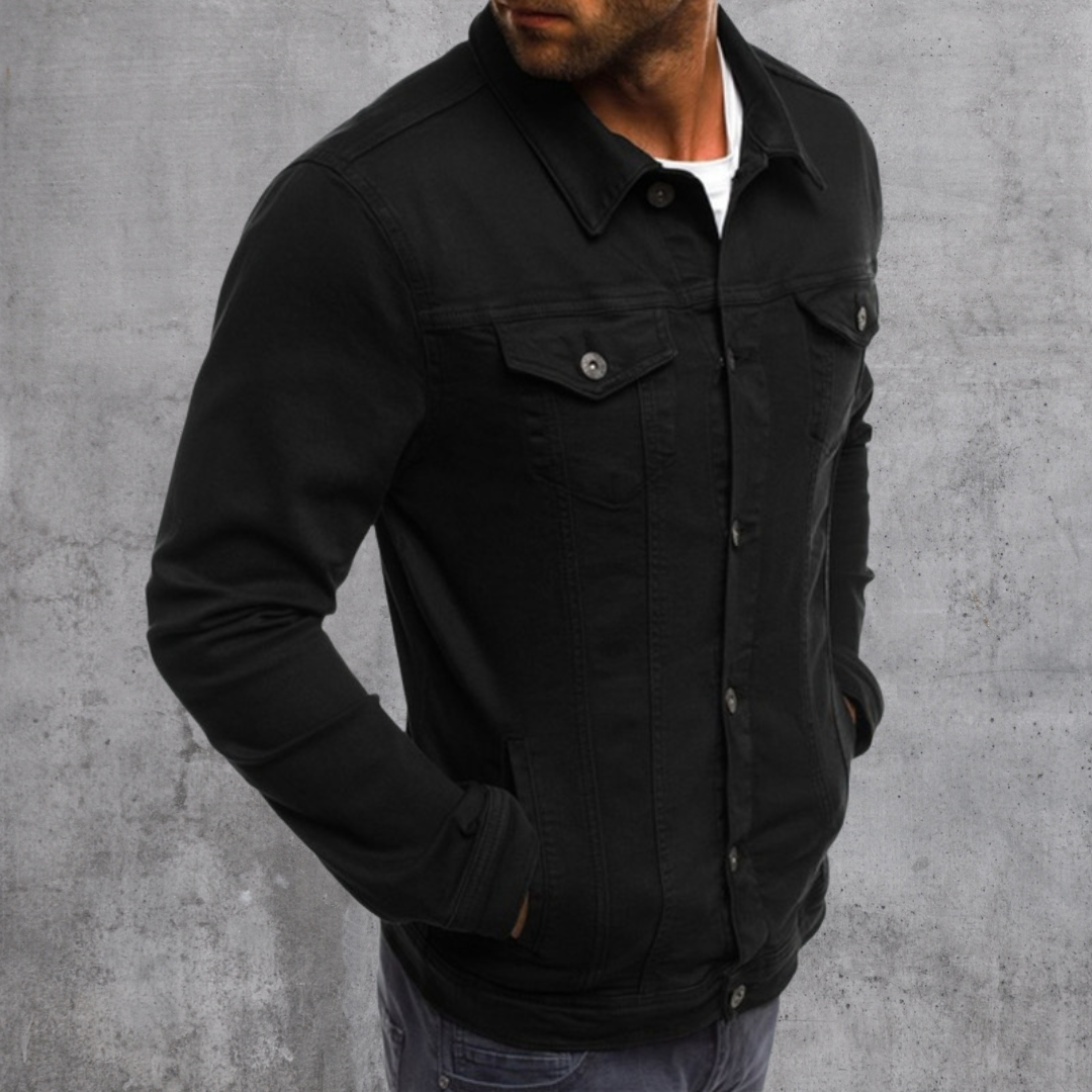 Jasper Men's Denim Jacket | Slim Fit, 100% Cotton, Street Style 2