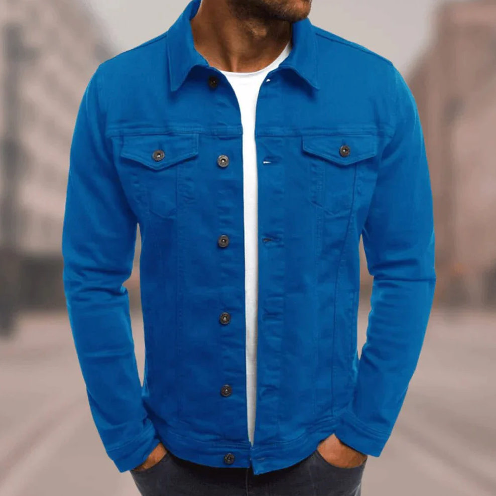 Jasper Men's Denim Jacket | Slim Fit, 100% Cotton, Street Style 4