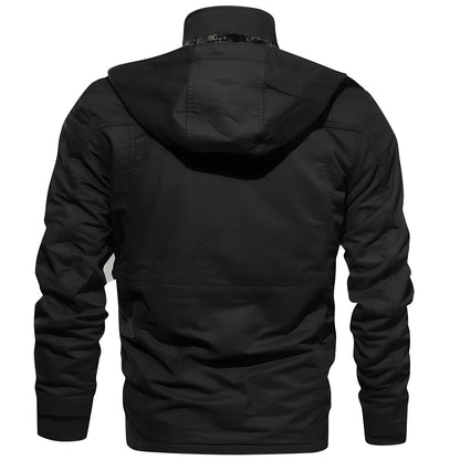 Jay Men's Military Jacket | Fleece-Lined, Multi-Pocket Winter Coat 6