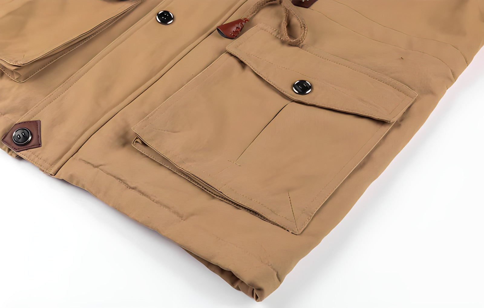 Jay Men's Military Jacket | Fleece-Lined, Multi-Pocket Winter Coat 8