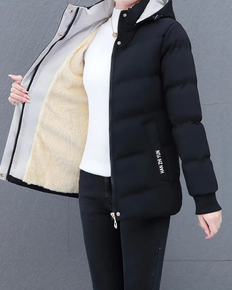 Kara Women's Winter Coat | Warm Hooded, Casual Long Women's Coat 0