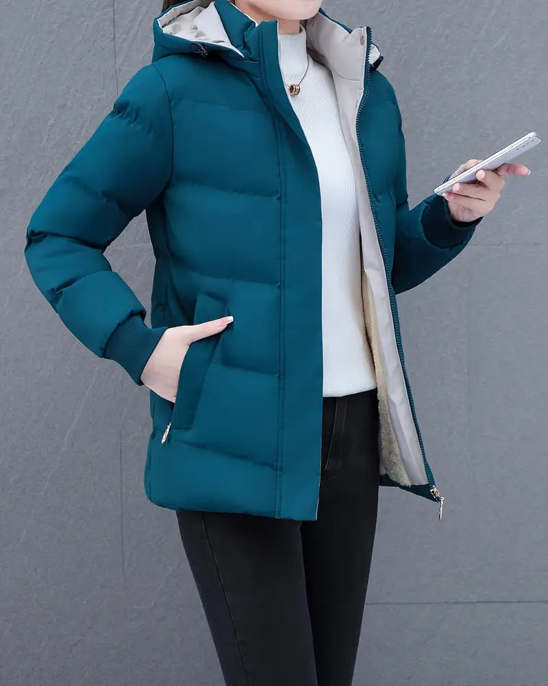 Kara Women's Winter Coat | Warm Hooded, Casual Long Women's Coat 8