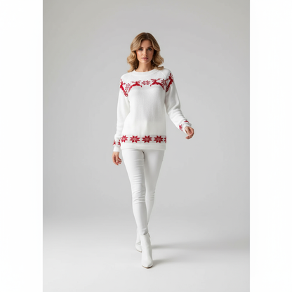 Kira Women's Christmas Sweater | 100% Acrylic, Comfortable Regular Fit and Festive Look 4