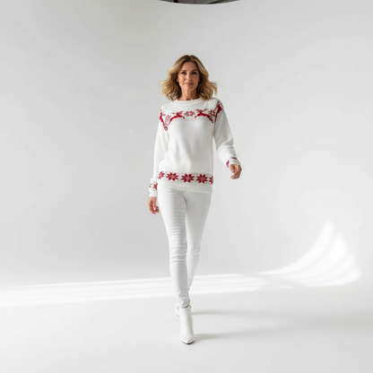 Kira Women's Christmas Sweater | 100% Acrylic, Comfortable Regular Fit and Festive Look 5