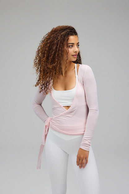 LIVARA | Elegant Wrap Blouse with Adjustable Ribbons 0