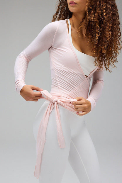 LIVARA | Elegant Wrap Blouse with Adjustable Ribbons 2