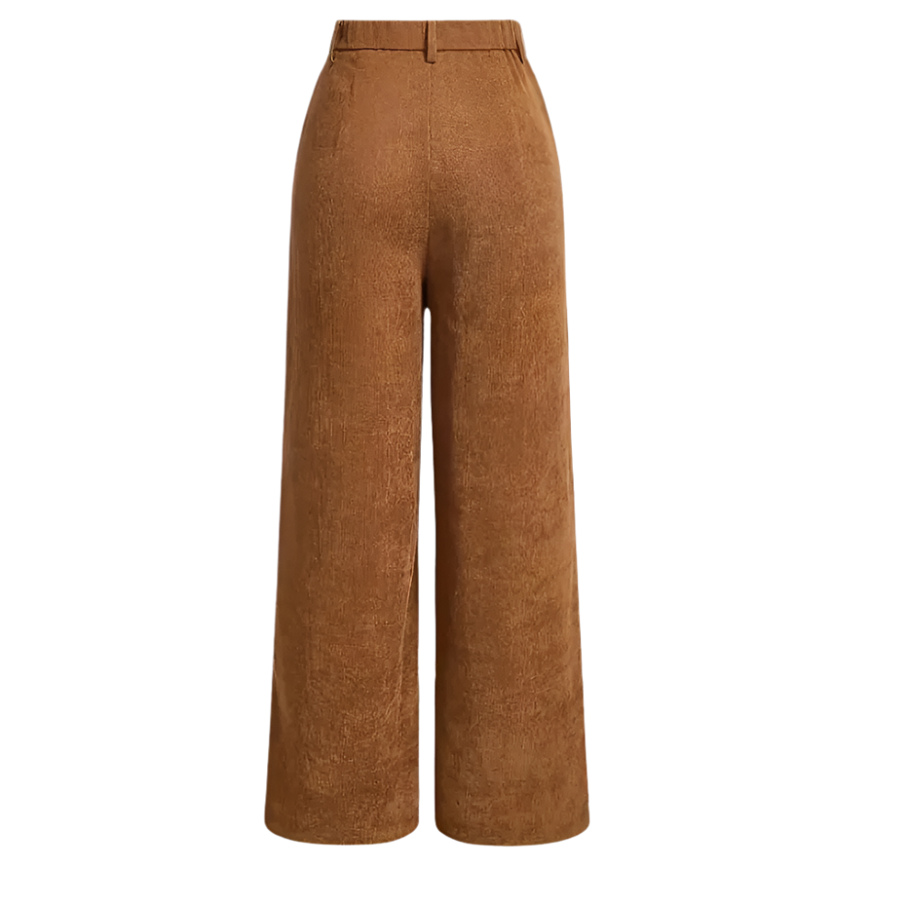 LIVIA | Corduroy wide-leg high-waist trousers 1