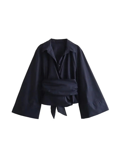 LORÈNE | Vintage Blouse with Bow Detail on the Back 0