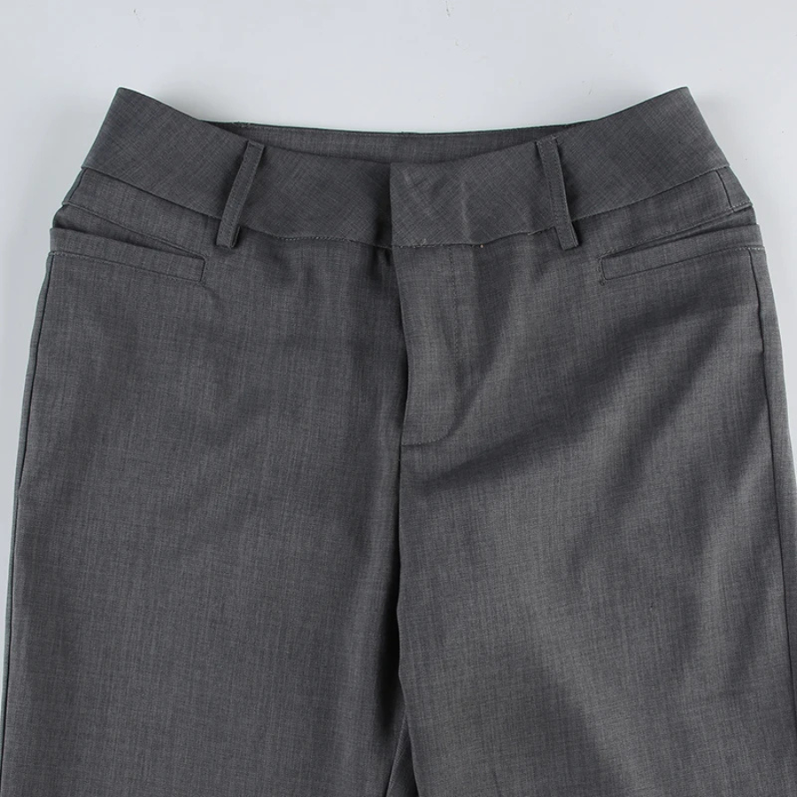 LORENTE | High-Cut Elegant Flared Trousers 5