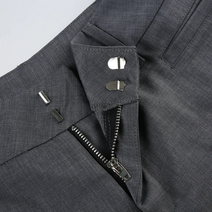 LORENTE | High-Cut Elegant Flared Trousers 6