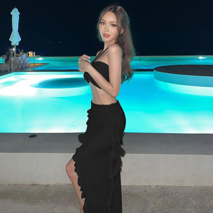 LUMARA | Two-piece Bikini with Skirt and Ruffle Details 3