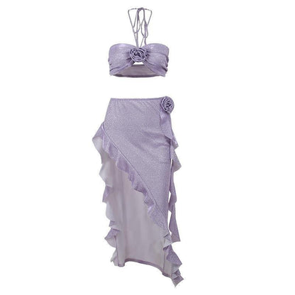 LUMARA | Two-piece Bikini with Skirt and Ruffle Details 5