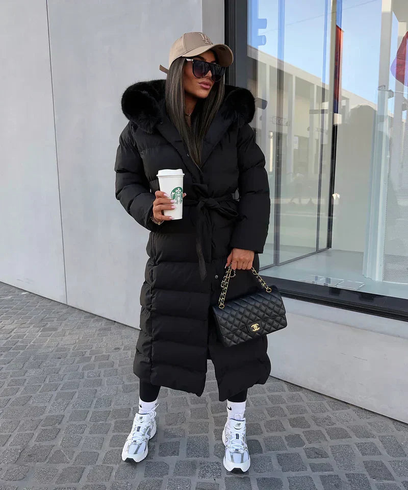 Lana Women's Long Winter Coat | Luxurious Padded, Comfortable 4