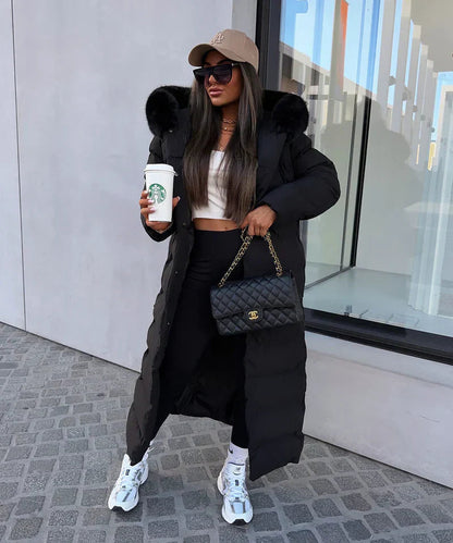 Lana Women's Long Winter Coat | Luxurious Padded, Comfortable 5