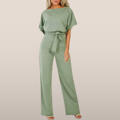 Laravie | Jumpsuit with Belt and Wide Legs 1