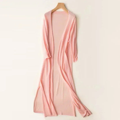 Lightweight Long Women's Cardigan for Stylish and Breathable Comfort – Perfect for Every Season 4