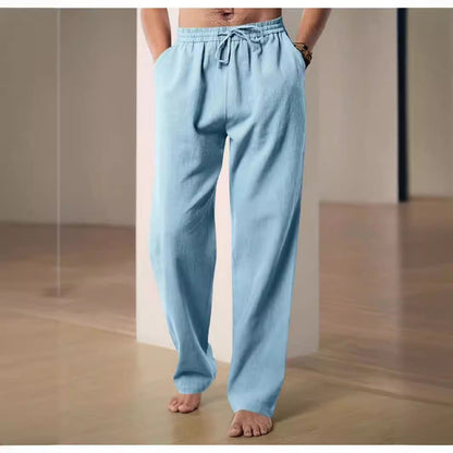 Lino Men's Trousers | Lightweight Linen, Adjustable Waistband, Casual Fit 4