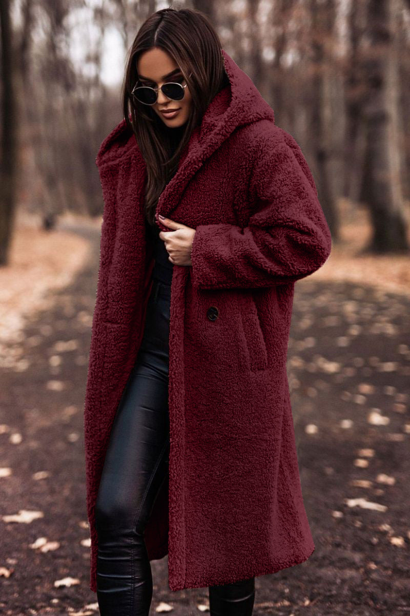 Long hooded teddy coat for women | Warm and comfortable winter coat 2