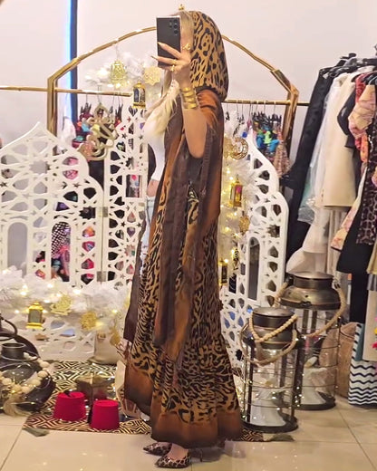 Luna Batwing Sleeve Coat | Leopard Print 4