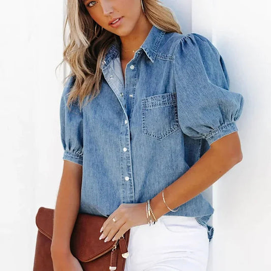 MIRAE | Timeless Denim Shirt for Women 0