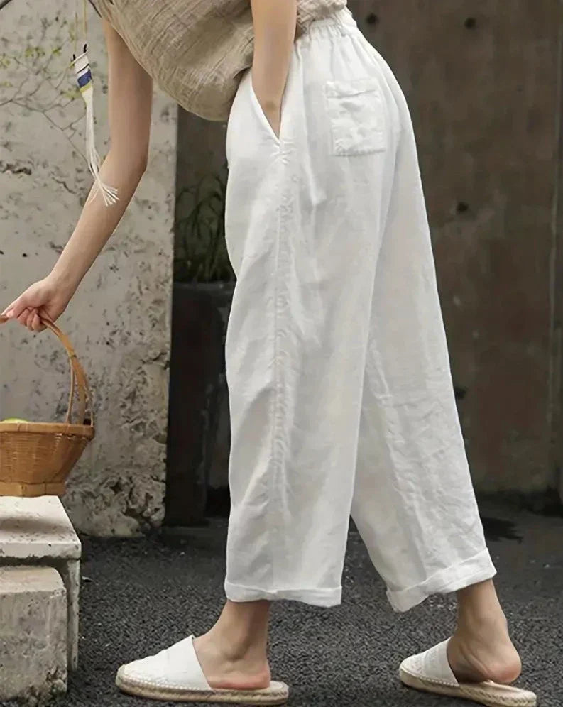 MIRENA | Lightweight Fabric Trousers for Everyday Comfort 1