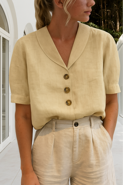 MIREYA | T-shirt with Button Details 5
