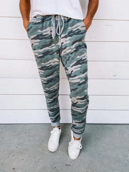 Max Men's Jogging Pants | Comfortable Cotton, Camouflage Style 0