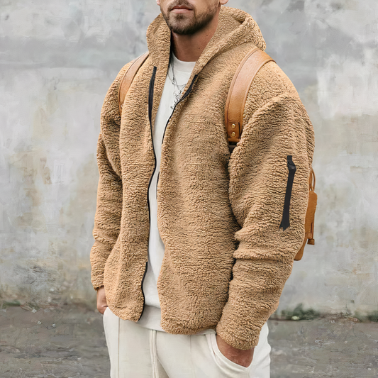 Men's Jacket | Double-Sided Fleece, Stylish Winter Coat 0