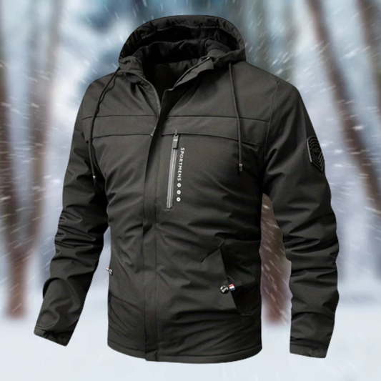Men's Rain Jacket With Hood | Waterproof Acetate Cashmere Blend 0