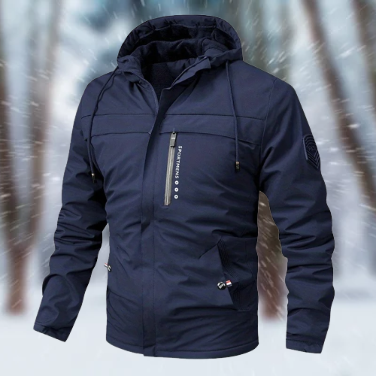 Men's Rain Jacket With Hood | Waterproof Acetate Cashmere Blend 6