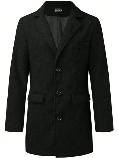 Men's Trench Coat | Brown, Relaxed Fit for Autumn and Winter 4