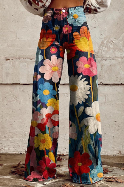 Mila | Floral Denim – Playful, Artistic & Comfortable 0
