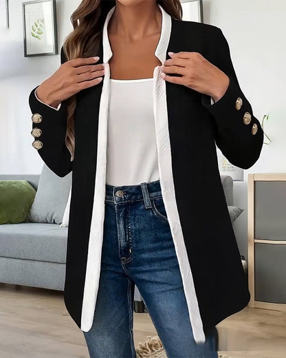 Milo Fashionable Coat | Color Blocking 4