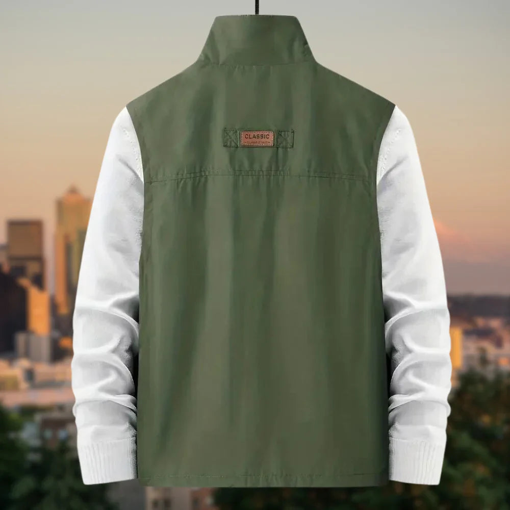 Milo Men's Casual Vest | Multi-Pocket, Breathable Comfort 2