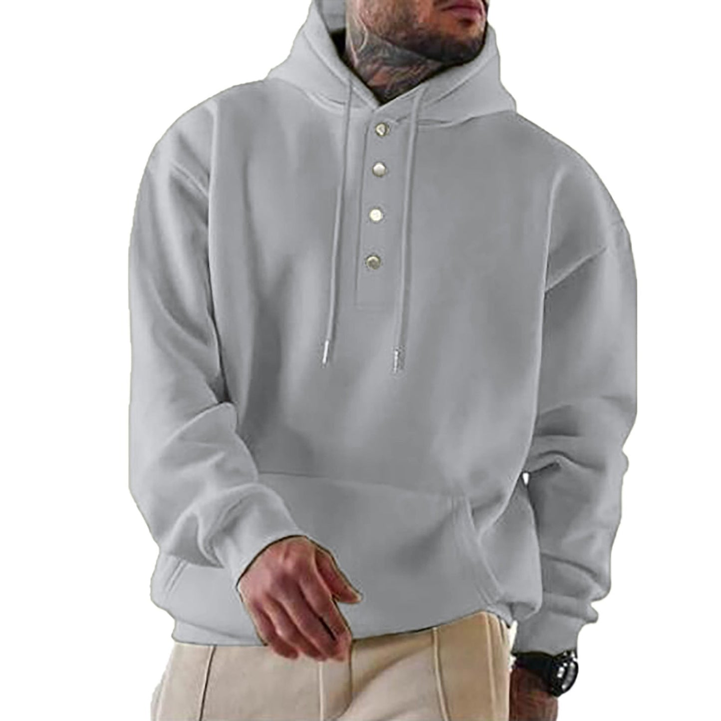 Milo Men's Hoodie | Soft Cotton Blend, Casual Style 4