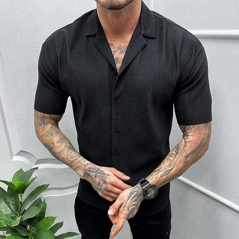 Milo Men's Short-Sleeved Shirt | Structured Fabric, Modern Collar 2