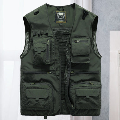 Milo Men's Summer Vest | Breathable Nylon with Multiple Pockets 10