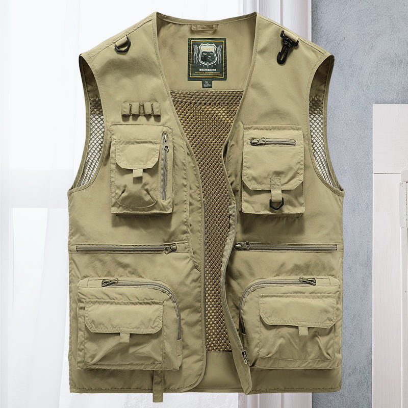 Milo Men's Summer Vest | Breathable Nylon with Multiple Pockets 11