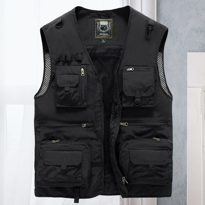 Milo Men's Summer Vest | Breathable Nylon with Multiple Pockets 9