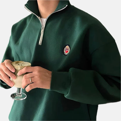 Milo Men's Sweater | Soft Cotton-Polyester Blend, Casual 2