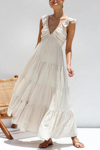 NAOMI | Airy maxi dress with elegant layers and flair 0