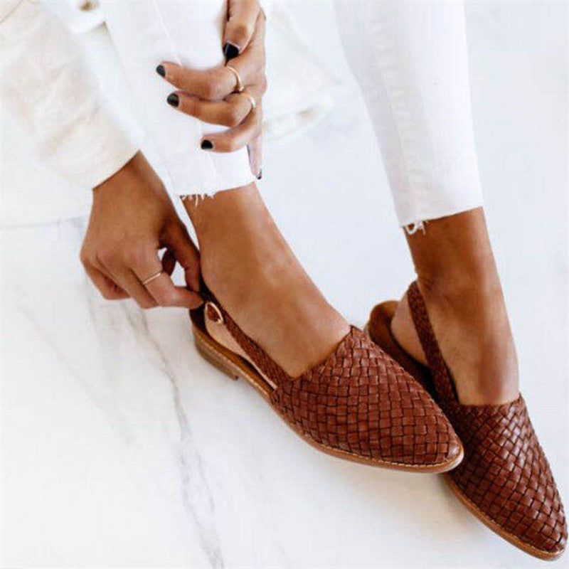 NAZAN | Chic Braided Slingback Ballerina 0