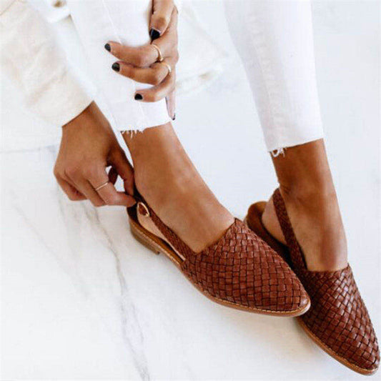 NAZAN | Chic Braided Slingback Ballerina 0