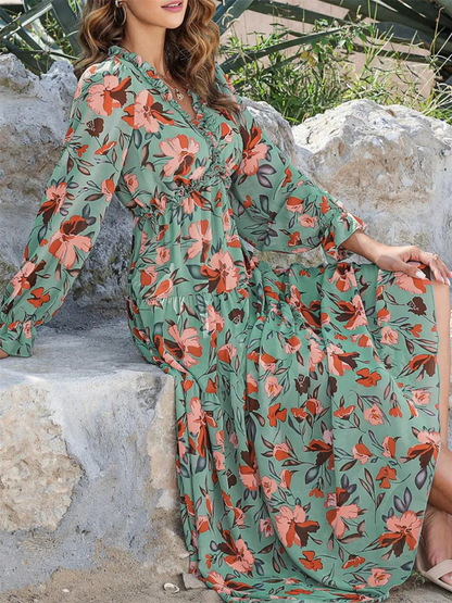 Noémie | Elegant Wild Maxi Dress for Women 3