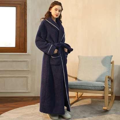 Nora Women's Bathrobe | Soft Fabric, Timeless Design 10