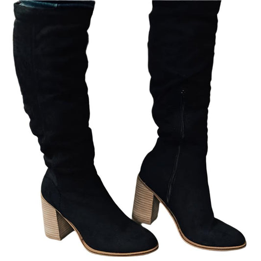 Nora Women's Boots Black | Elegant Knee-high, Comfortable 0