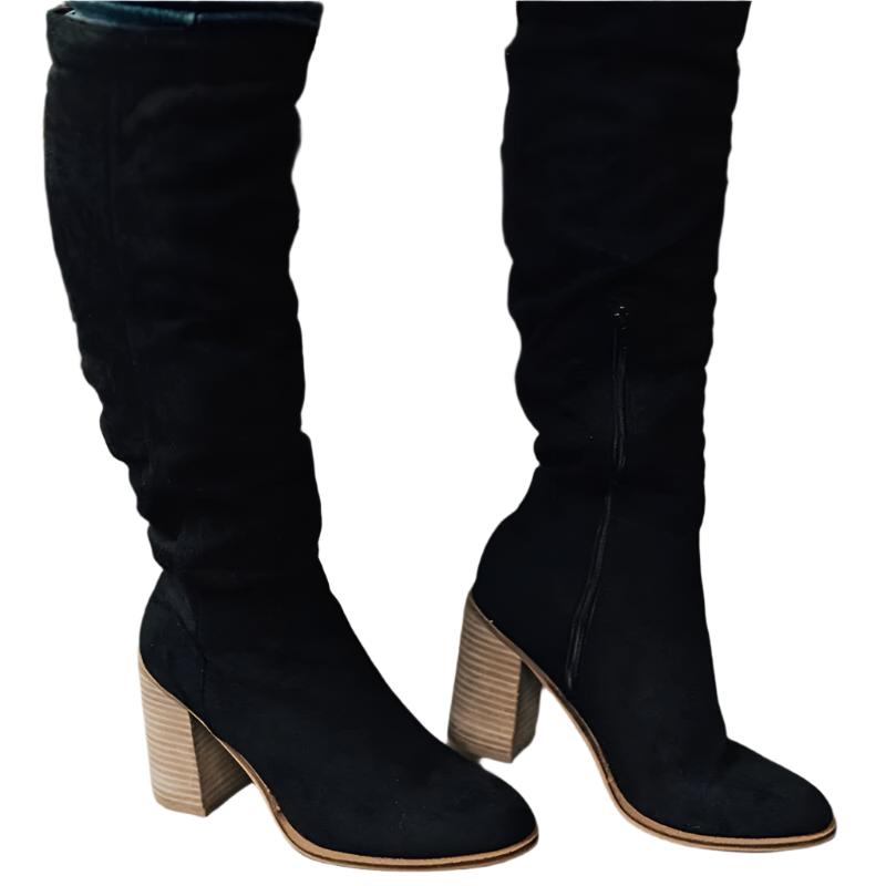 Nora Women's Boots Black | Elegant Knee-high, Comfortable 1