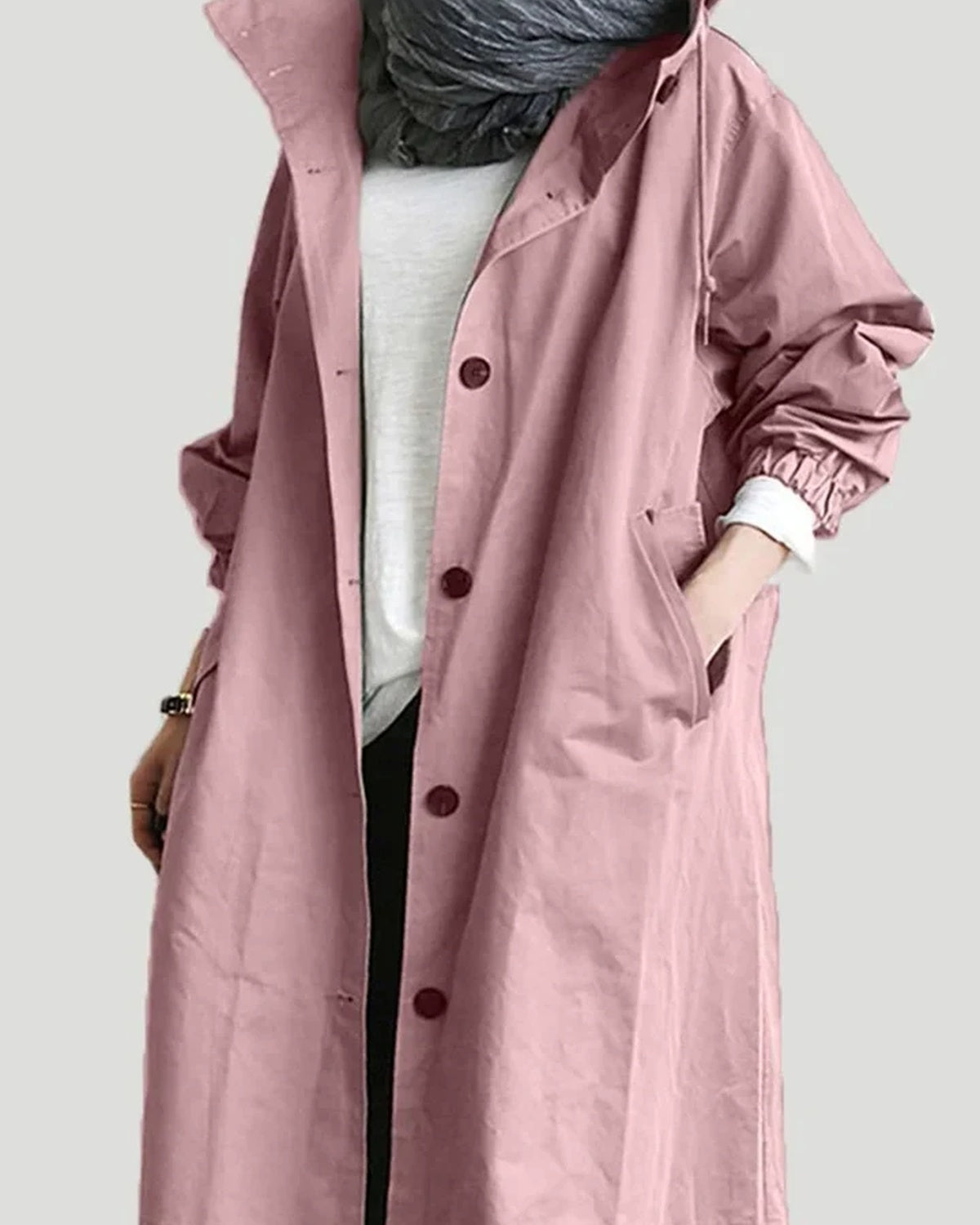 Nora Women's Raincoat | Waterproof, Breathable with Adjustable Hood 11