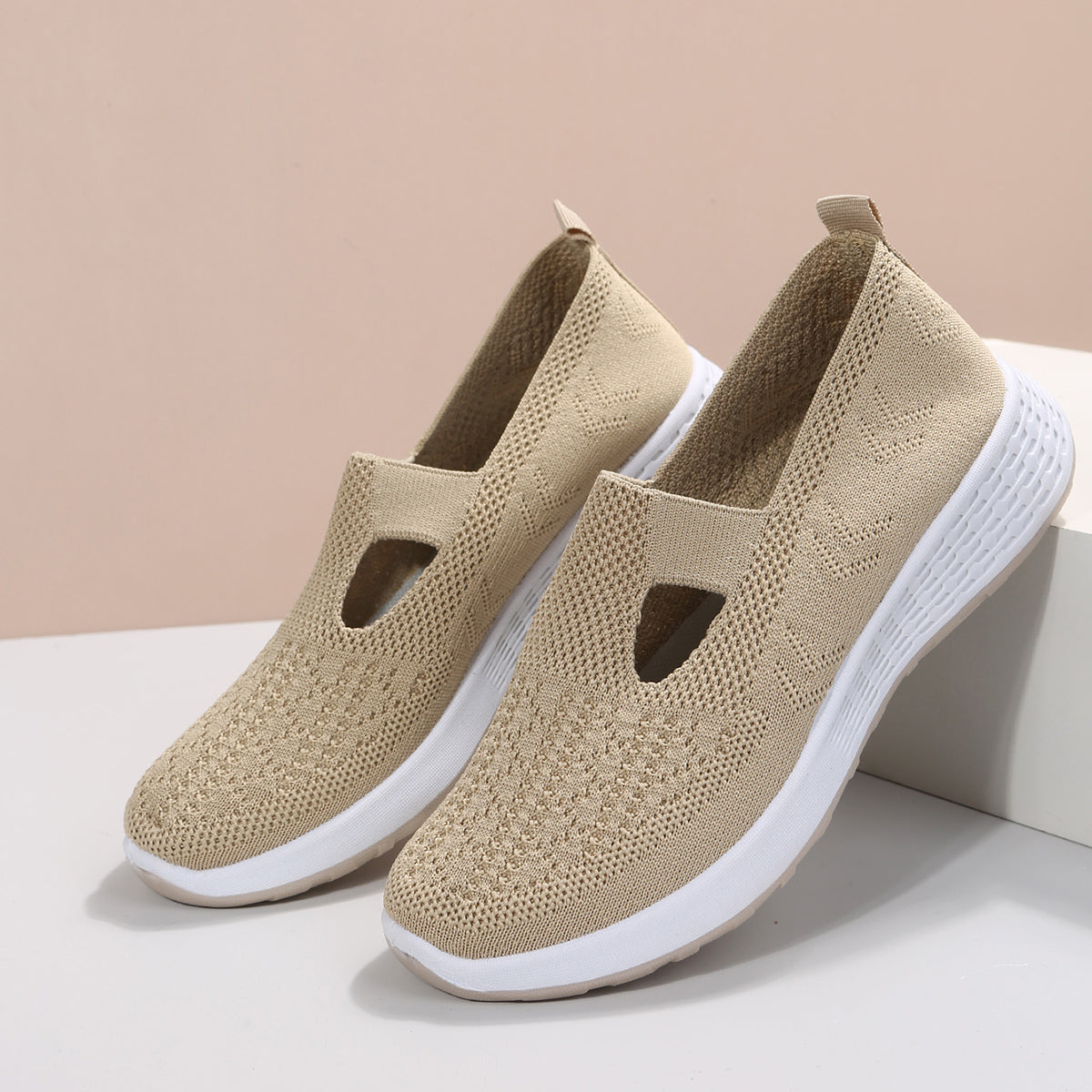 Oriana Women's Casual Shoes | Breathable Mesh, Ortho Design 1