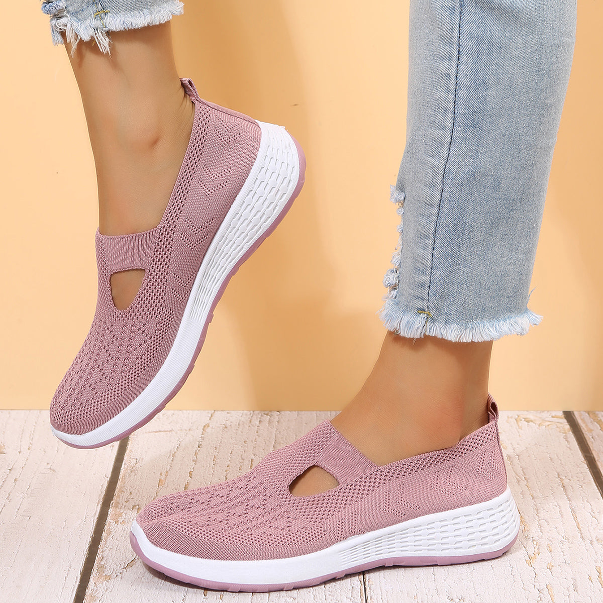 Oriana Women's Casual Shoes | Breathable Mesh, Ortho Design 8